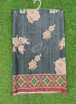 Load image into Gallery viewer, Beautiful Digital Print Semi Tussar Saree in Patola Borders