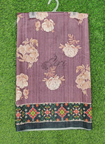 Load image into Gallery viewer, Beautiful Digital Print Semi Tussar Saree in Patola Borders
