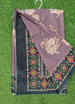 Load image into Gallery viewer, Beautiful Digital Print Semi Tussar Saree in Patola Borders