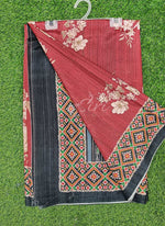 Load image into Gallery viewer, Beautiful Digital Print Semi Tussar Saree in Patola Borders