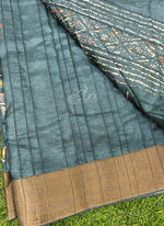 Load image into Gallery viewer, Beautiful Printed Semi Tussar Saree