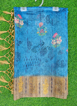 Load image into Gallery viewer, Beautiful Digital Print Semi Tussar Saree
