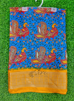 Load image into Gallery viewer, Beautiful Kalamkari Print Fancy Saree