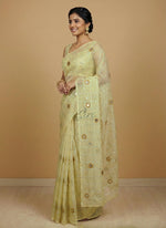 Load image into Gallery viewer, Lovely Organza Saree in Hand Mirror Work