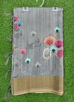 Load image into Gallery viewer, Beautiful Digital Print Matka Silk Saree