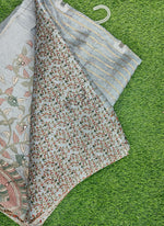 Load image into Gallery viewer, Beautiful Digital Print Fancy Silk Saree