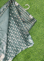 Load image into Gallery viewer, Beautiful Digital Print Fancy Silk Saree