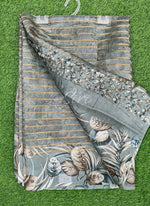 Load image into Gallery viewer, Beautiful Digital Print Fancy Silk Saree