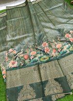 Load image into Gallery viewer, Lovely Digital Print Fancy Silk Saree