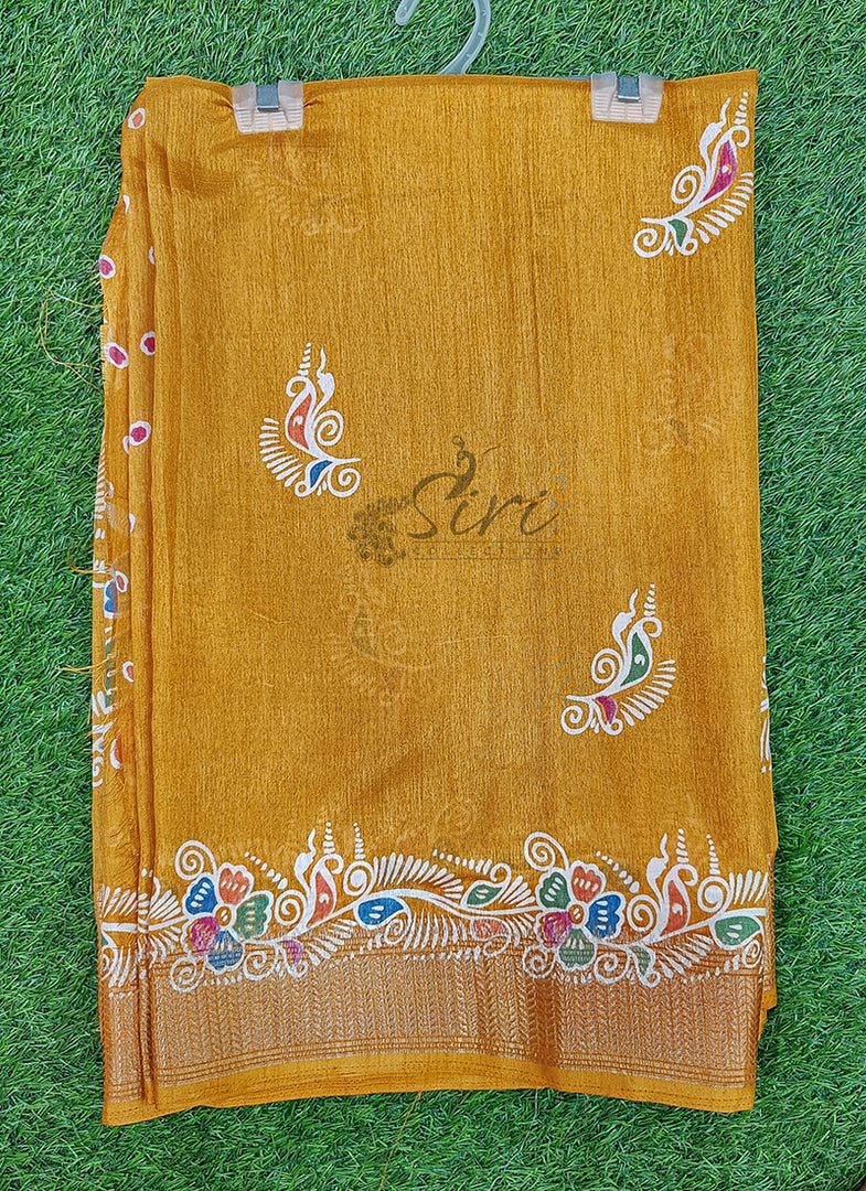 Latest Printed Fancy Soft Silk Saree