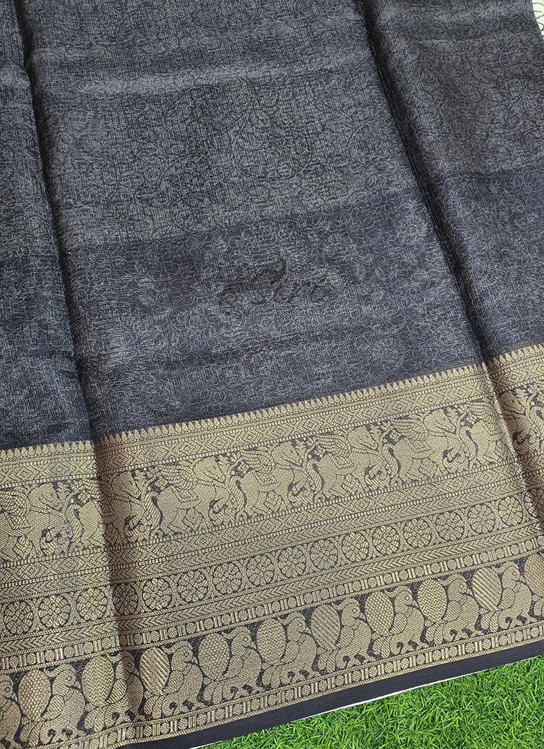 Beautiful Digital Print Kota Saree in Kanchi Borders