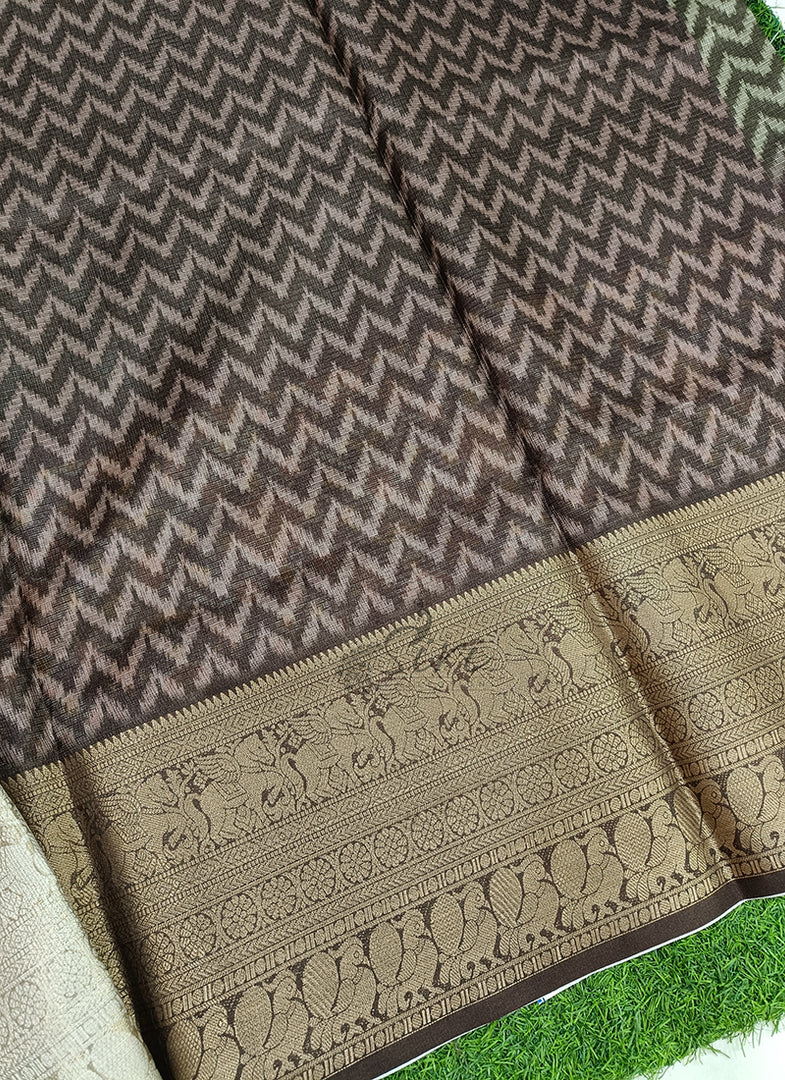 Beautiful Digital Print Kota Saree in Kanchi Borders