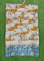 Load image into Gallery viewer, Printed Kalamkari Silk Saree