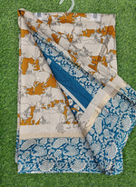 Load image into Gallery viewer, Printed Kalamkari Silk Saree