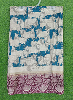 Load image into Gallery viewer, Printed Kalamkari Silk Saree