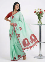 Load image into Gallery viewer, Digital Print Soft Linen Saree