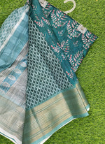 Load image into Gallery viewer, Latest Digital Print Fancy Silk Saree