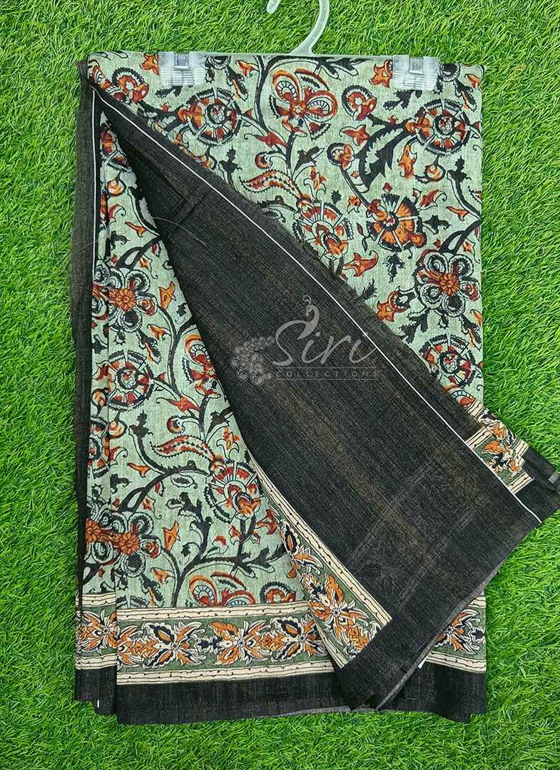 Beautiful Digital Print Premium Tussar Saree