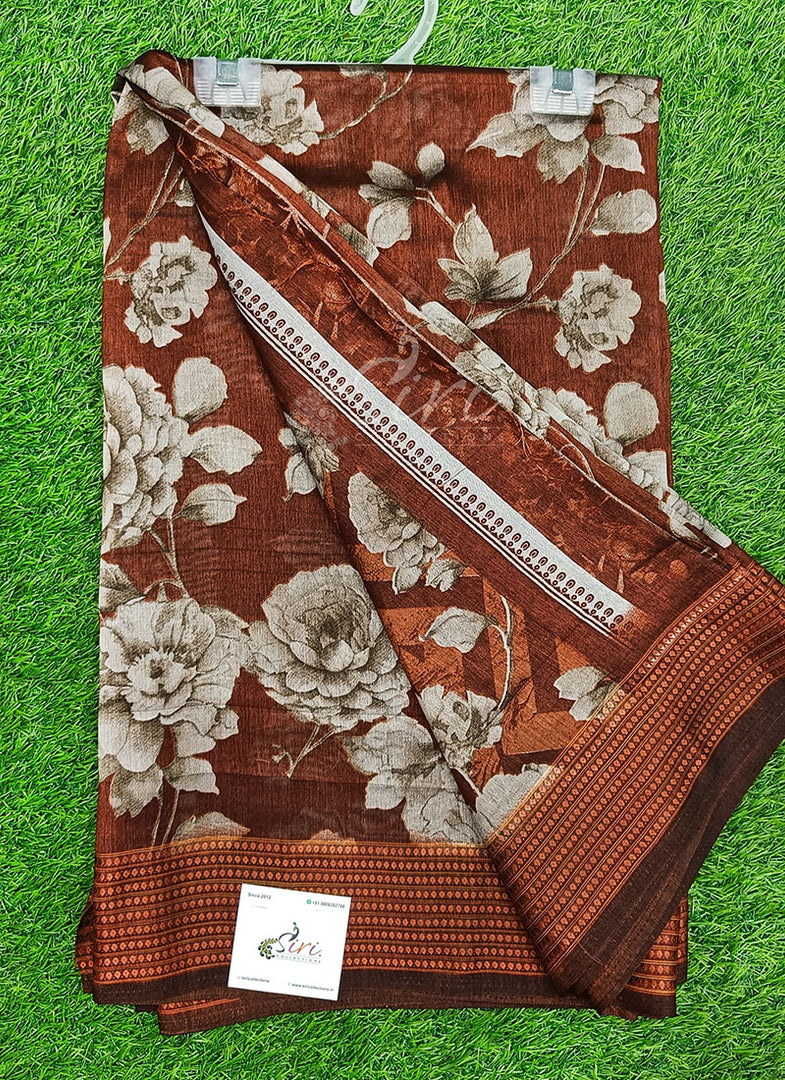 Printed Fancy Silk Saree
