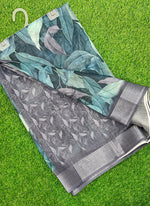 Load image into Gallery viewer, Lovely Digital Print Linen Saree