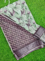 Load image into Gallery viewer, Lovely Digital Print Linen Saree
