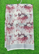 Load image into Gallery viewer, Lovely Digital Print Linen Saree
