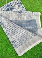 Load image into Gallery viewer, Lovely Digital Print Linen Saree