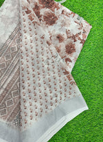 Load image into Gallery viewer, Lovely Digital Print Linen Saree