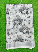 Load image into Gallery viewer, Lovely Digital Print Linen Saree