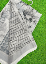 Load image into Gallery viewer, Lovely Digital Print Linen Saree