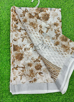 Load image into Gallery viewer, Lovely Digital Print Linen Saree