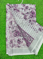 Load image into Gallery viewer, Lovely Digital Print Linen Saree