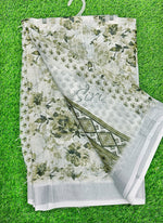 Load image into Gallery viewer, Lovely Digital Print Linen Saree