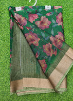 Load image into Gallery viewer, Beautiful Printed Jute Cotton Saree
