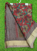 Load image into Gallery viewer, Beautiful Printed Jute Cotton Saree
