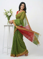 Load image into Gallery viewer, Festive Fancy Maheshwari Cotton Silk Saree