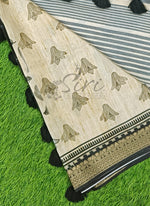 Load image into Gallery viewer, Beautiful Digital Print Fancy Tussar Saree