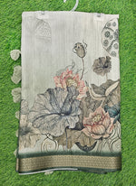 Load image into Gallery viewer, Beautiful Digital Print Fancy Tussar Saree