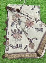 Load image into Gallery viewer, Beautiful Digital Print Fancy Tussar Saree