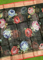 Load image into Gallery viewer, Lovely Digital Print Kota Saree in Vidarbha borders