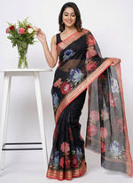 Load image into Gallery viewer, Lovely Digital Print Kota Saree in Vidarbha borders