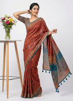 Load image into Gallery viewer, Beautiful Digital Print Tussar Saree