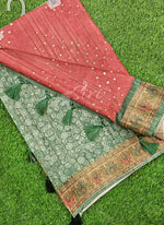 Load image into Gallery viewer, Beautiful Digital Print Tussar Saree