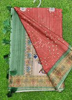 Load image into Gallery viewer, Beautiful Digital Print Tussar Saree