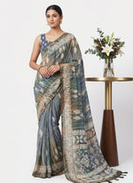 Load image into Gallery viewer, Beautiful Printed Fancy Silk Saree