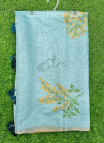 Load image into Gallery viewer, Beautiful Digital Print Soft Linen Saree