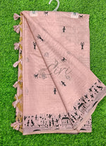 Load image into Gallery viewer, Latest Fancy Cotton Saree in Warli Design Borders