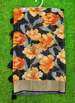 Load image into Gallery viewer, Lovely Digital Print Soft Raw Silk Saree