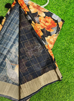 Load image into Gallery viewer, Lovely Digital Print Soft Raw Silk Saree