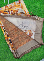 Load image into Gallery viewer, Lovely Digital Print Soft Raw Silk Saree